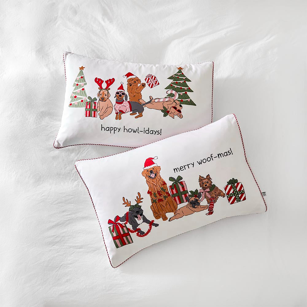 Adorn Living Novelty Christmas Pillowcase Pair