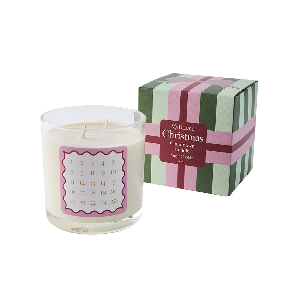 MyHouse Christmas Countdown Candle