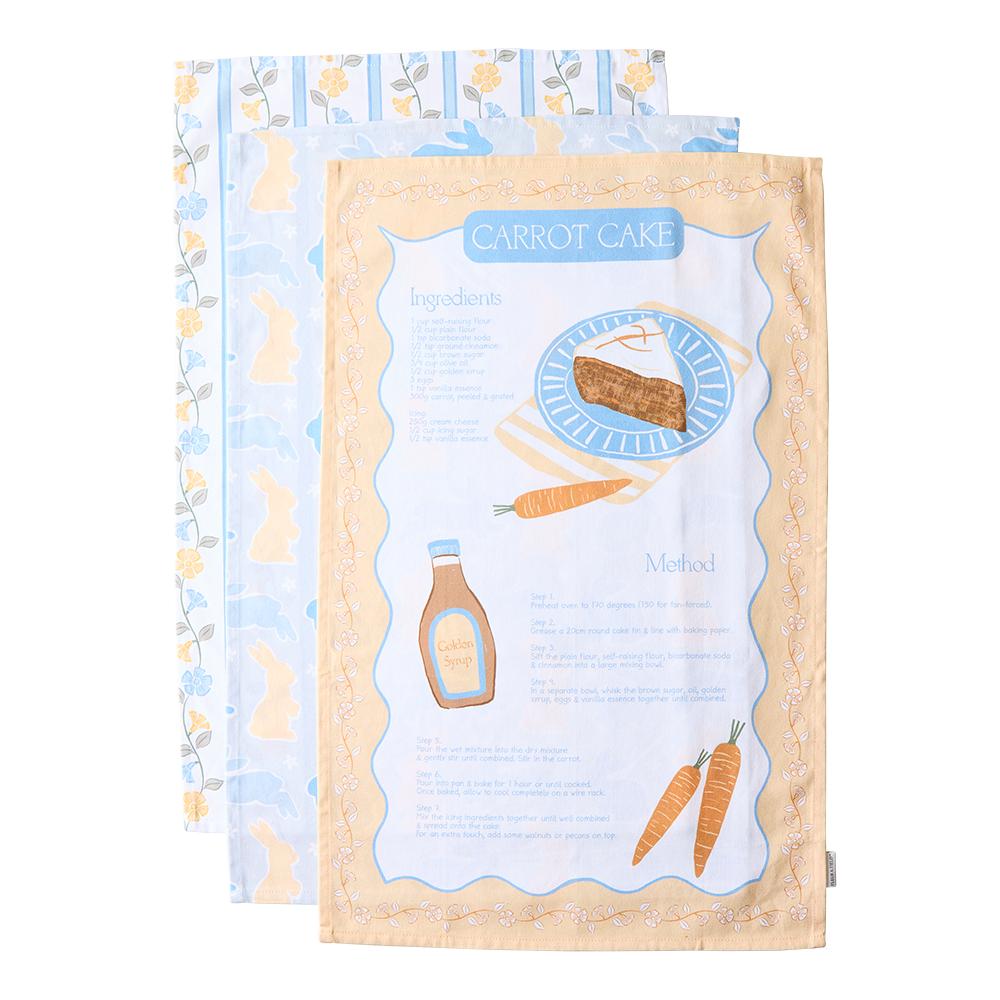 Fleur & Field Set Of 2 Easter Tea Towels