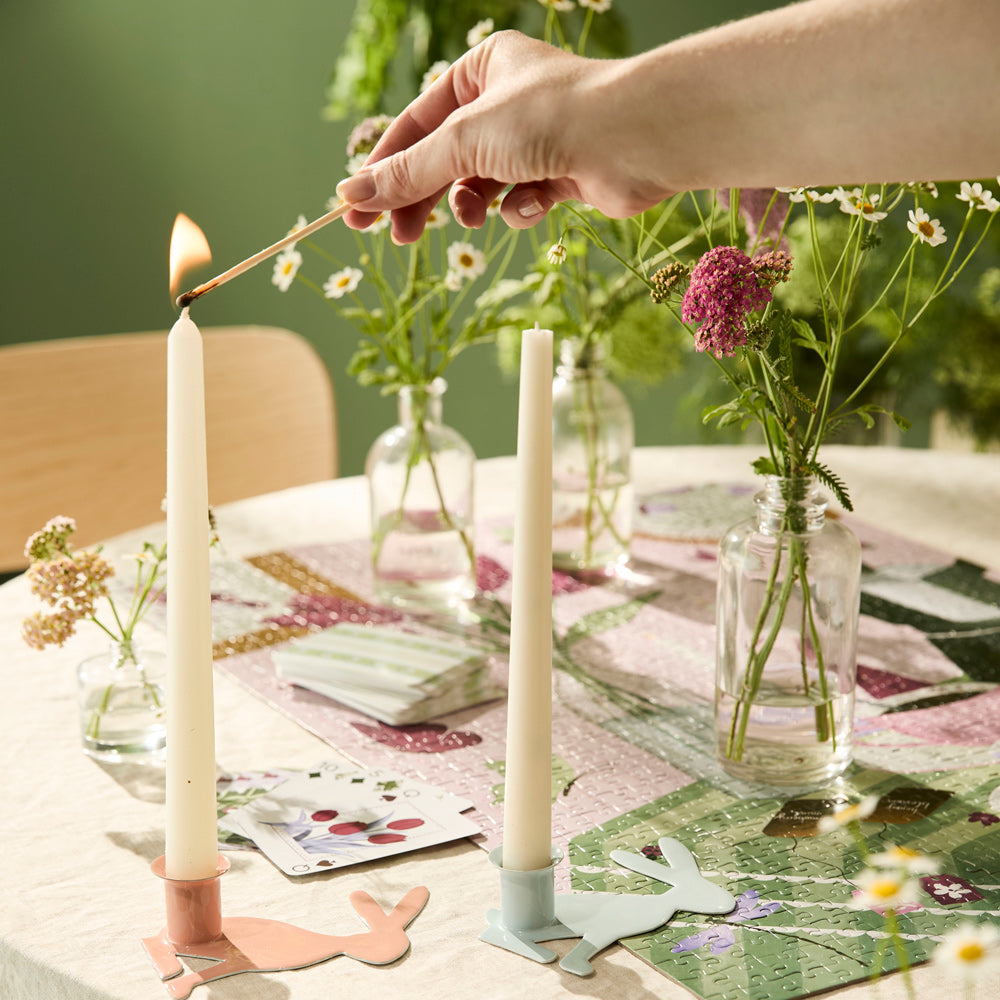 Fleur & Field Easter Bunny Candle Holder