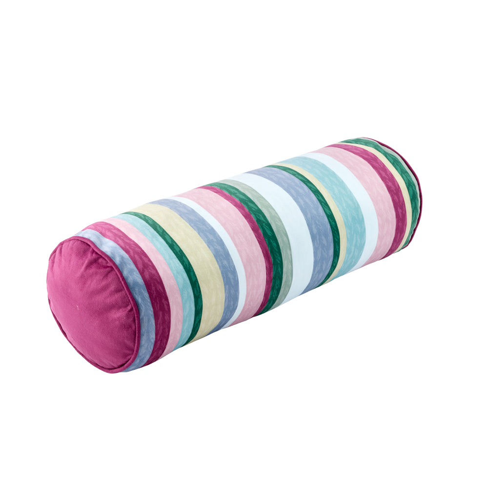 MyHouse Stripe Velvet Bolster 20x60cm