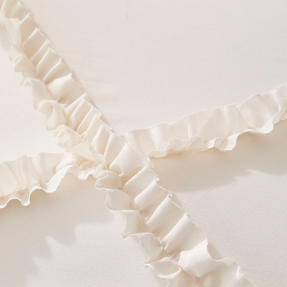 Adorn Living Pip Ruffle Quilt Cover Set