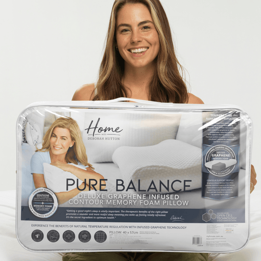 Deborah Hutton Pure Balance Deluxe Graphene Infused Contour Memory Foam Pillow