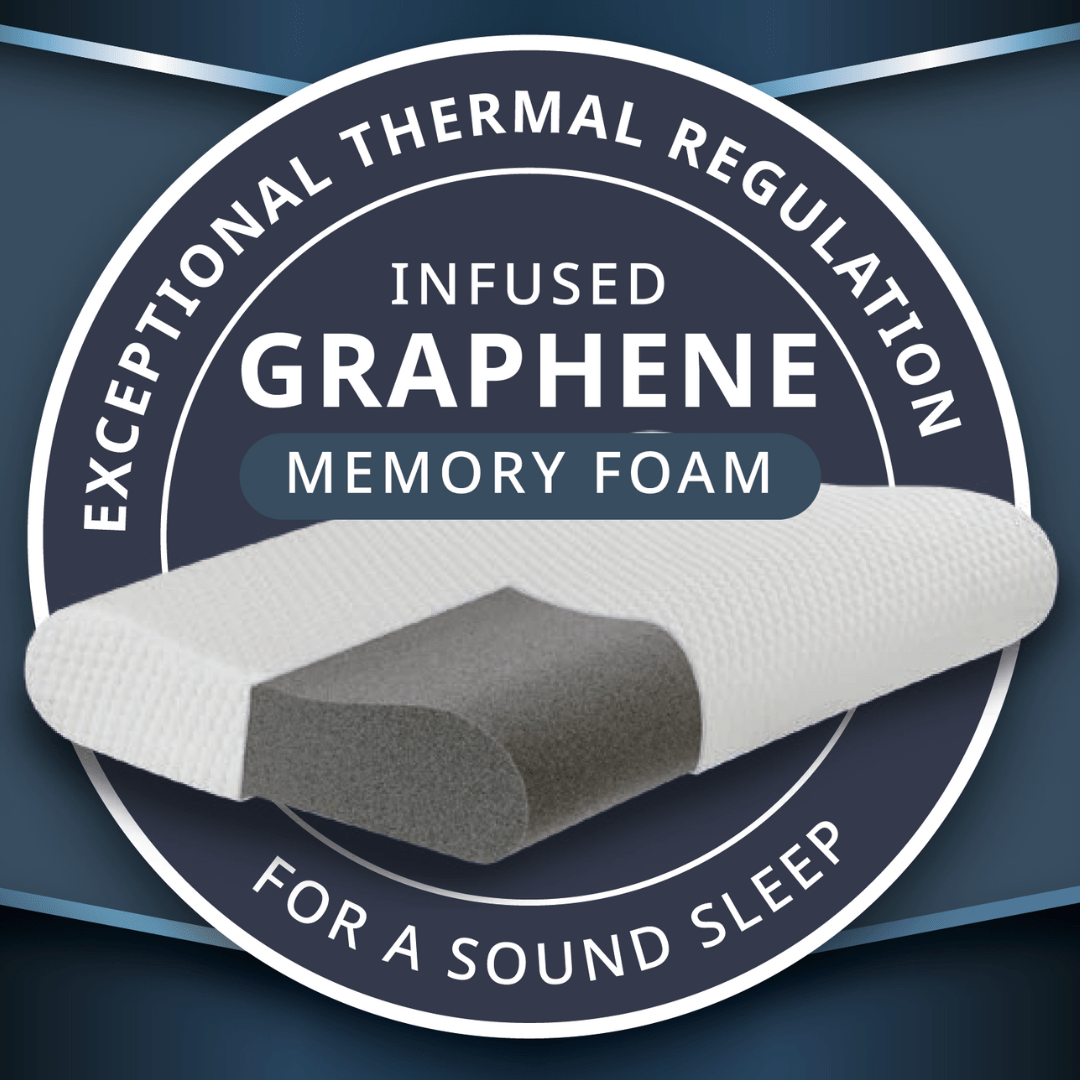 Deborah Hutton Pure Balance Deluxe Graphene Infused Contour Memory Foam Pillow