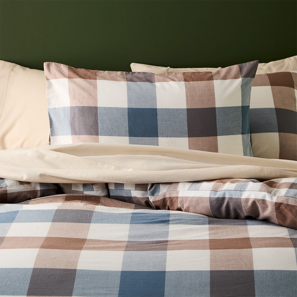 MyHouse Denver Check Quilt Cover Set