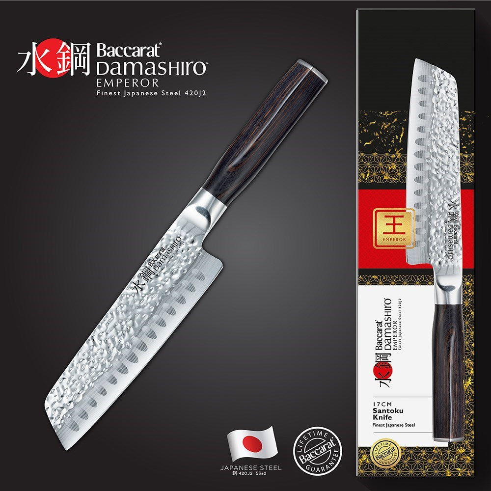 Baccarat Damashiro EMPEROR Santoku Knife 17cm