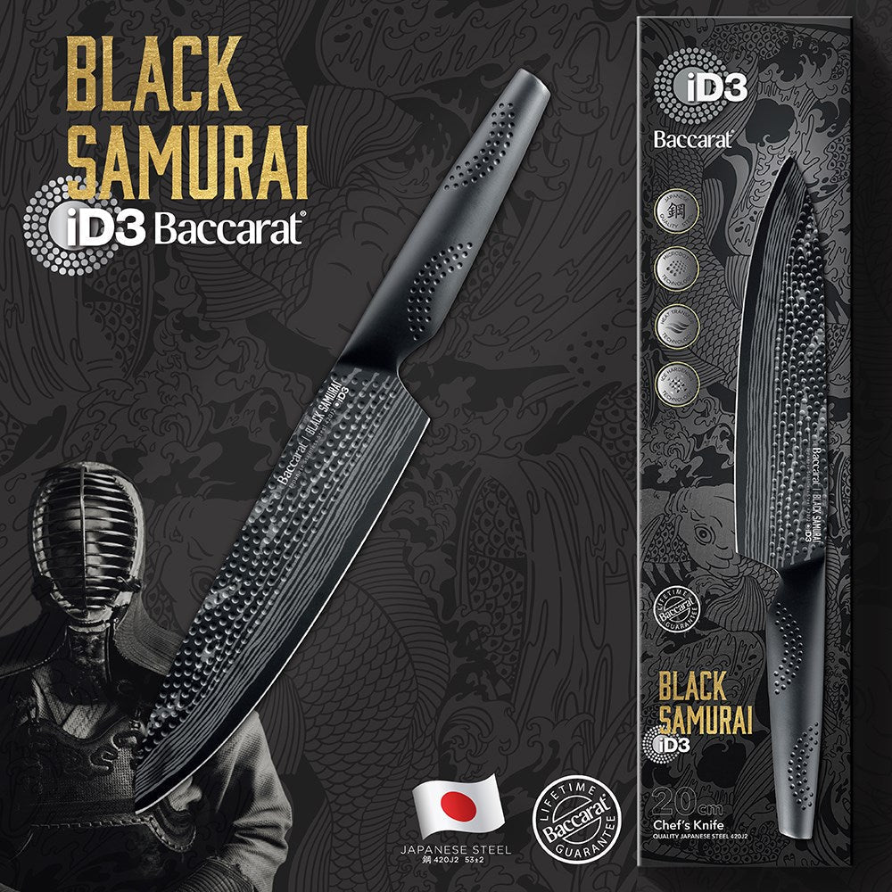 Personalisation For Baccarat iD3 BLACK SAMURAI Chef's Knife 20cm