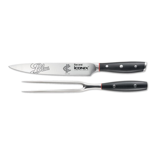 Baccarat iconiX Carving Knife Set Carlton Blues