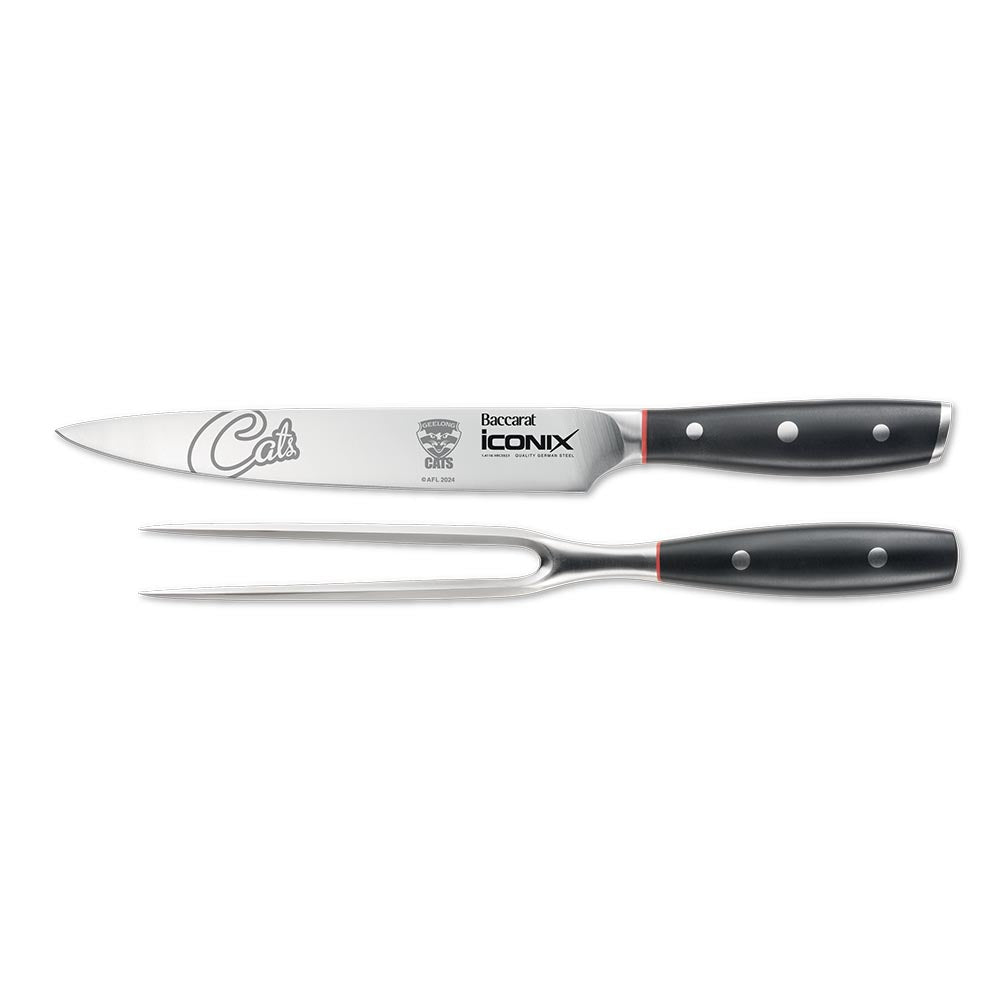 Baccarat iconiX Carving Knife Set Geelong Cats