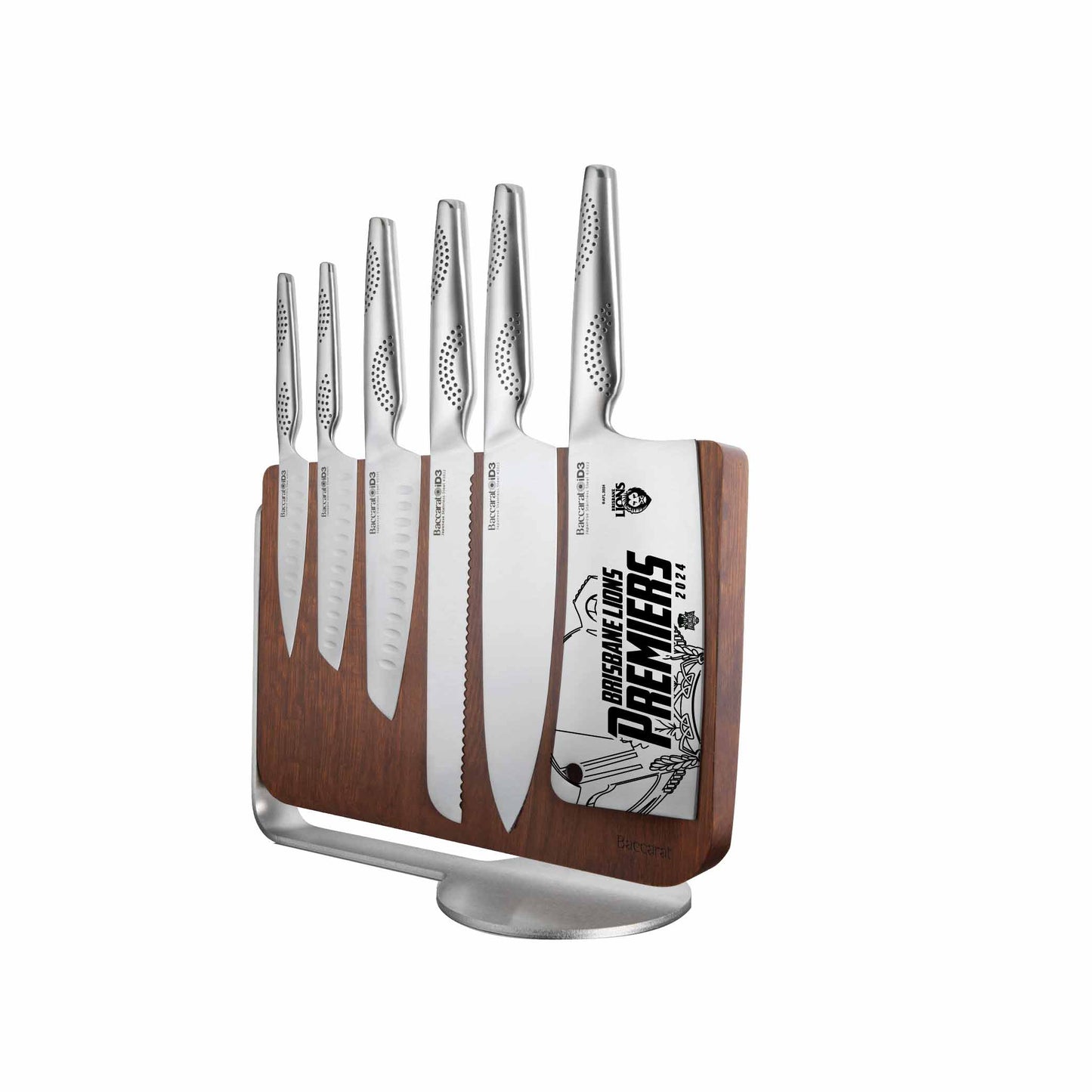 Personalisation for Baccarat iD3 Nakano 7 Piece Knife Block Premiers 2024 Brisbane Lions