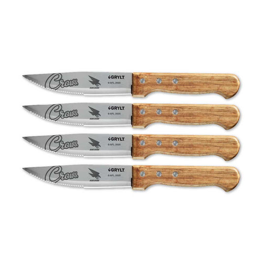 GRYLT Jumbo 4 Piece Steak Knife Set AFL Adelaide Crows at House