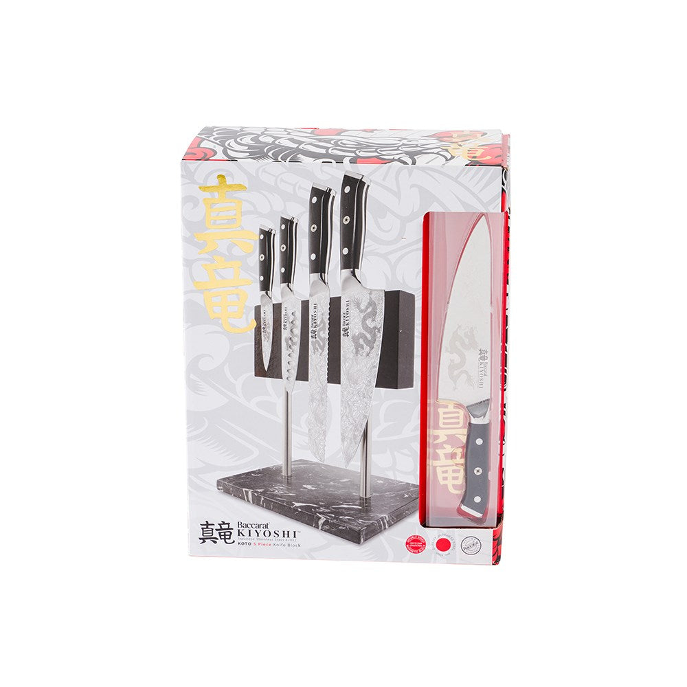 Baccarat KIYOSHI Koto 5 Piece Knife Block Set