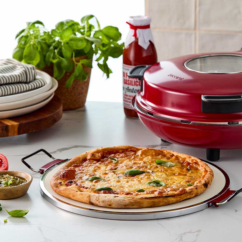 Baccarat The Gourmet Slice Pizza Oven Red