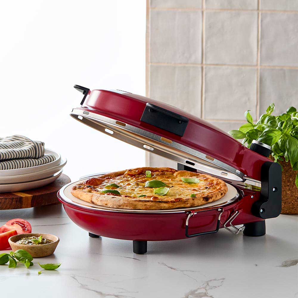 Baccarat The Gourmet Slice Pizza Oven Red