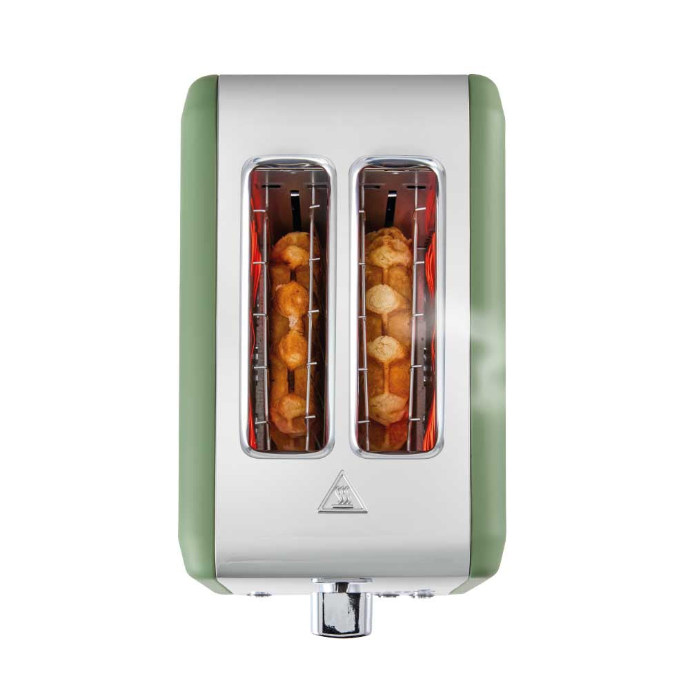 NOOK by Baccarat 2 Slice Toaster Sage green