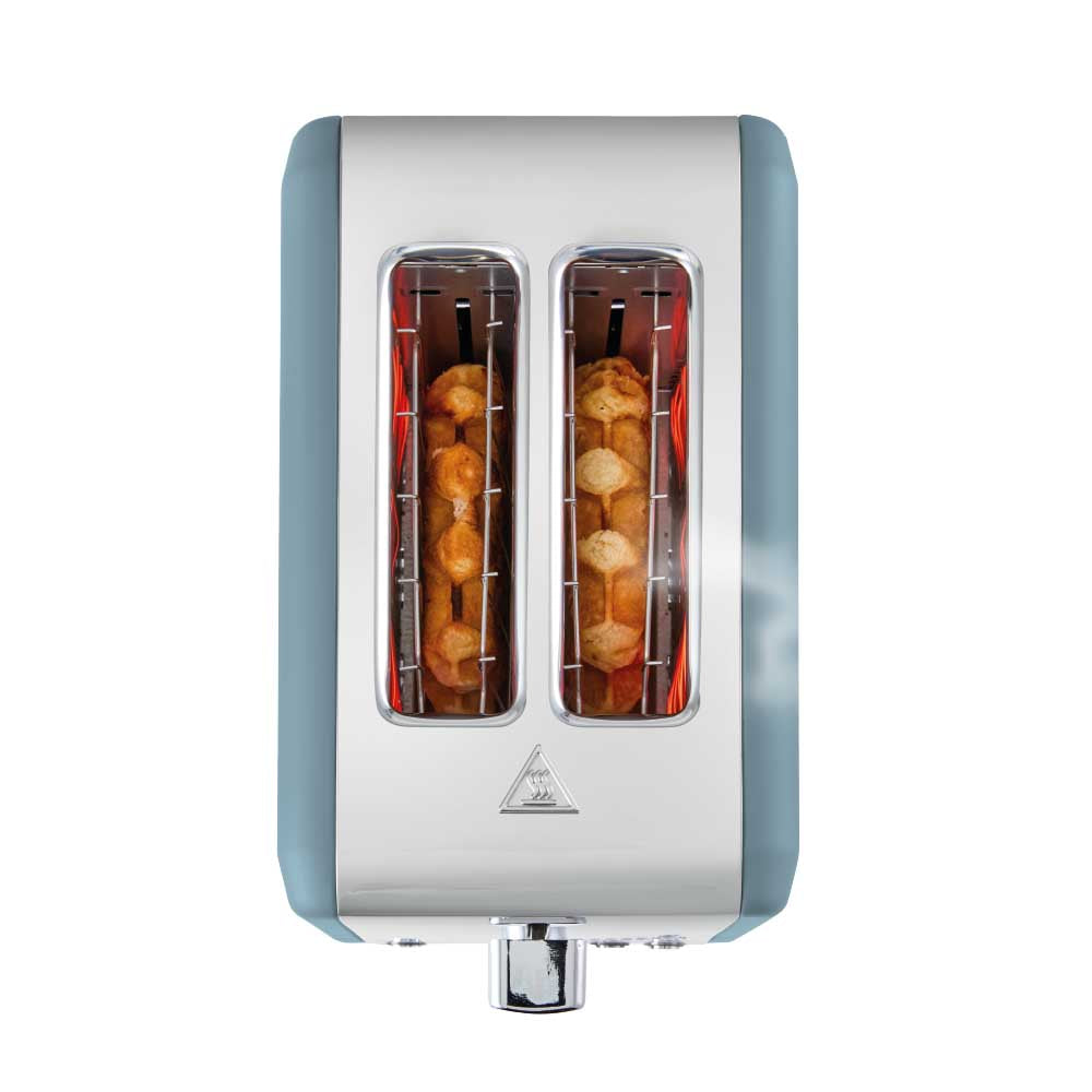 NOOK by Baccarat 2 Slice Toaster denim blue