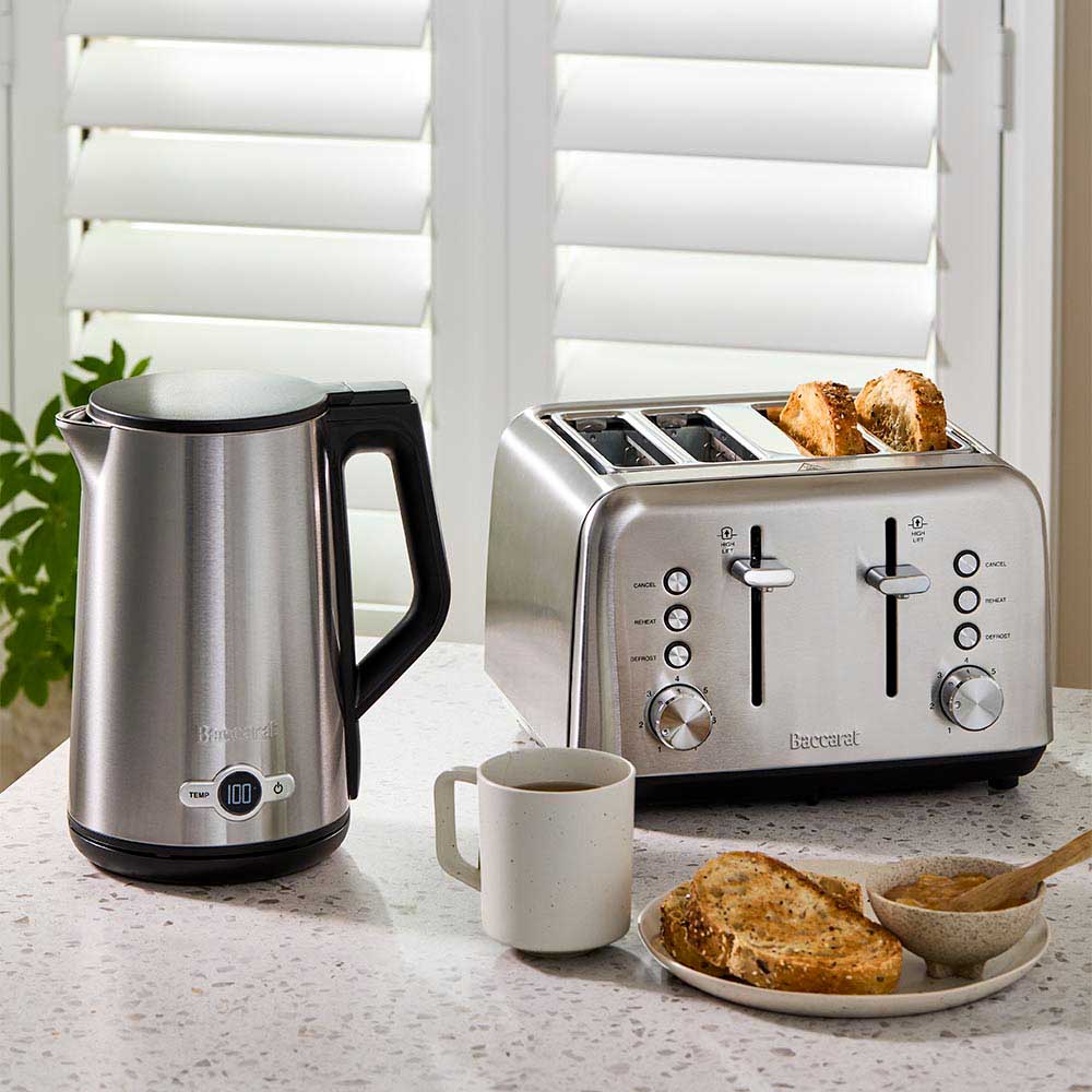 Baccarat The Toasty Slice 4 Slice Toaster Silver