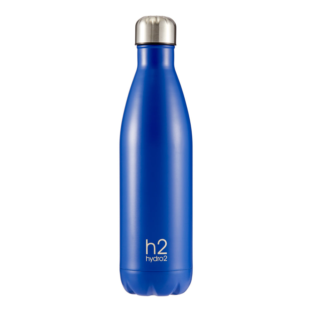 h2 hydro2 Quench Stainless Steel Water Drink Bottle 750ml blue