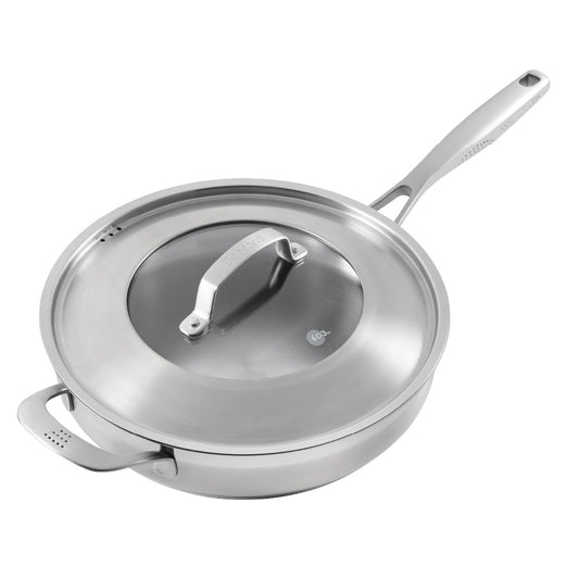 Baccarat iD3 Stainless Steel Saute Pan with Lid 28cm