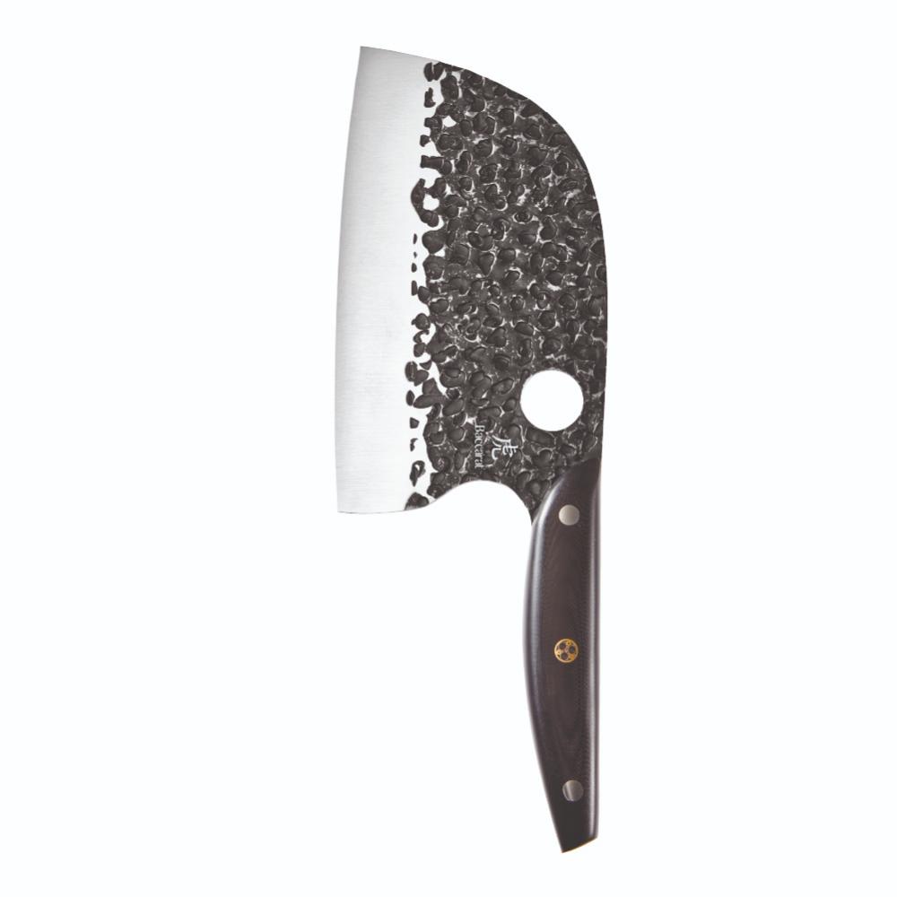 Baccarat KUROI KIBA 7 Piece Knife Block with japanese steel moon knife at House