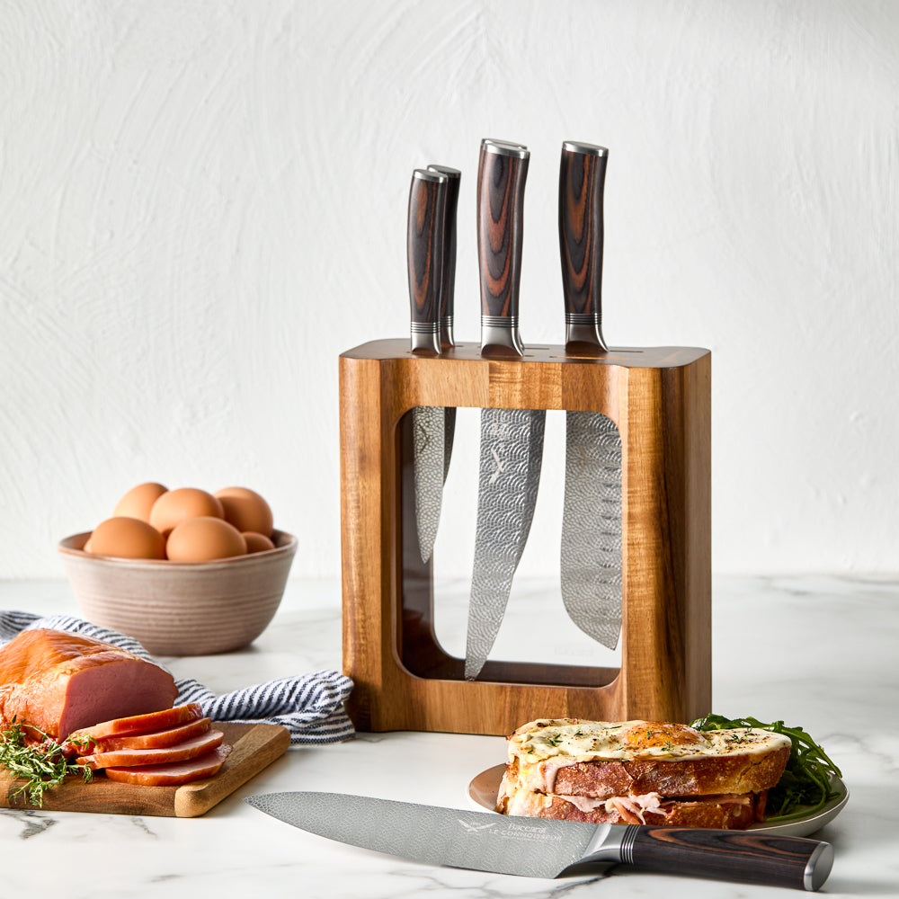 Baccarat Le Connoisseur Laval 7 Piece Knife Block