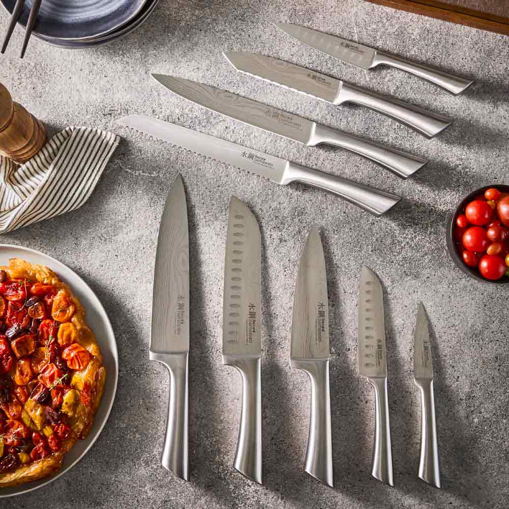 Baccarat Damashiro Hiryu 10 Piece Knife Block