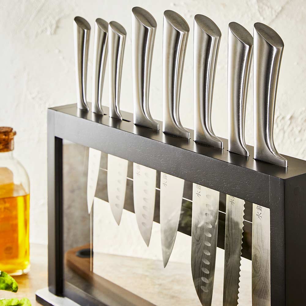 Baccarat Damashiro Kire 9 Piece Knife Block