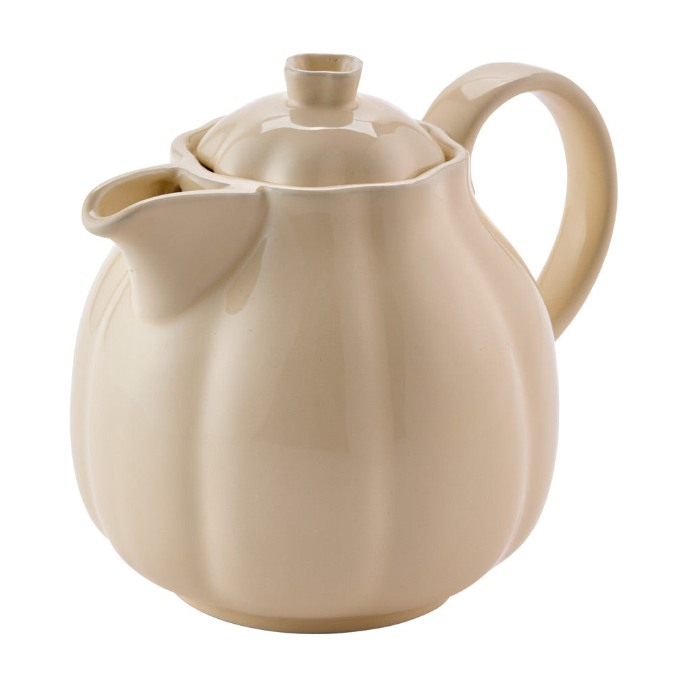 Alex Liddy Posy Teapot cream ribbed design at House