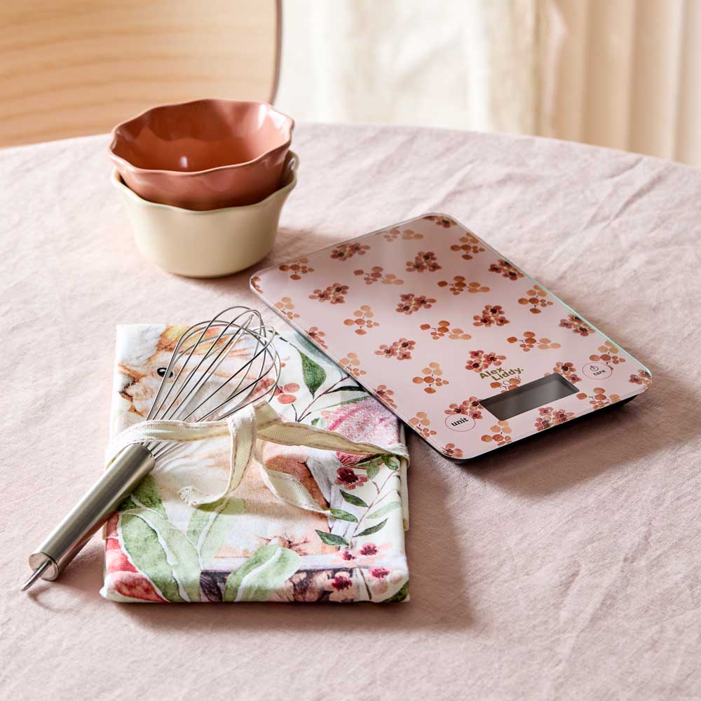 Alex Liddy Posy Ramekin 12cm Cream or brown with scales and tea towel at House