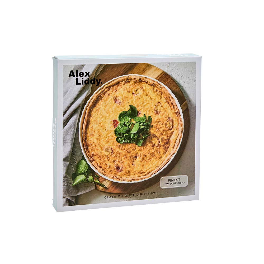Alex Liddy Classic Quiche Dish 27cm White at House
