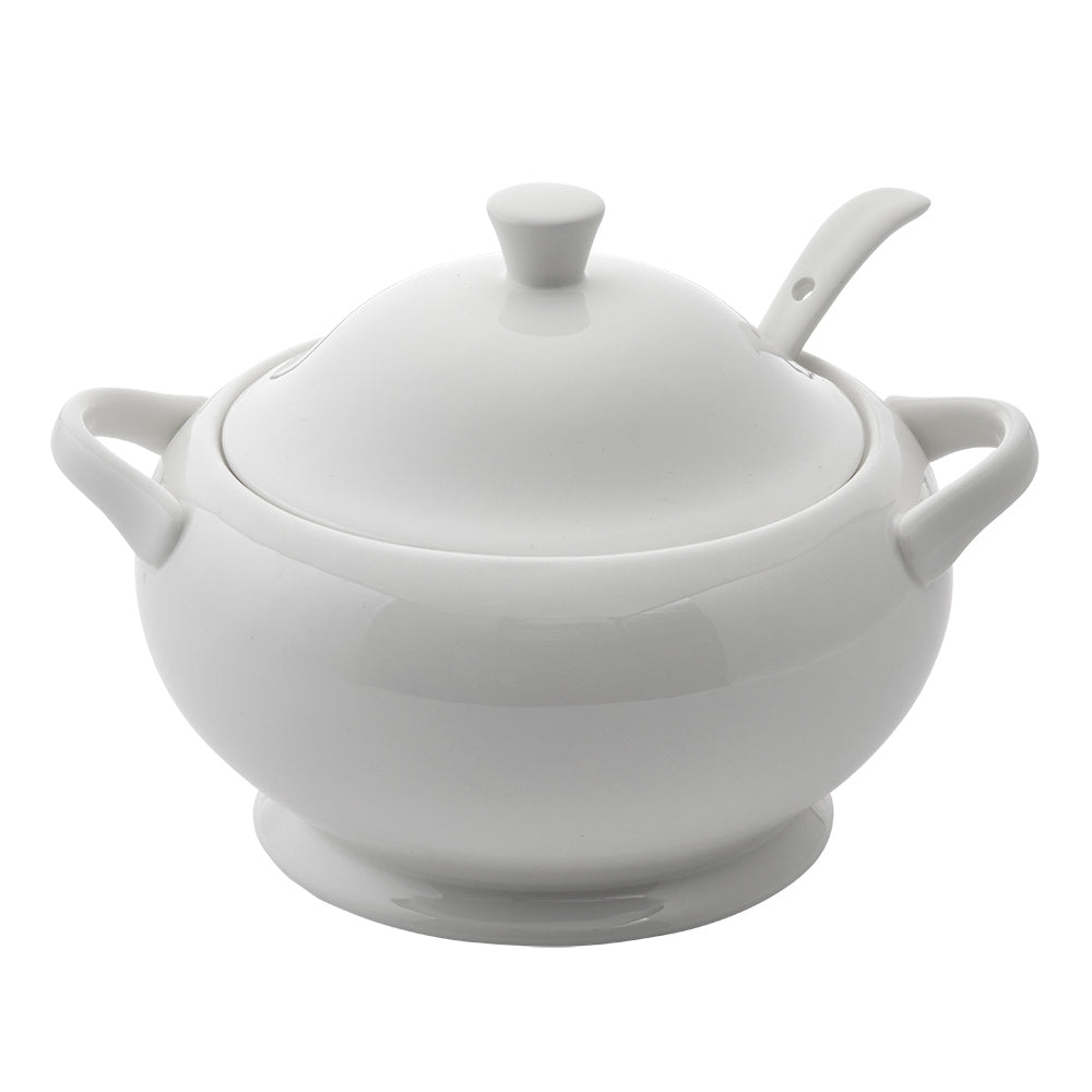 Alex Liddy Classic Soup Tureen 3L White Fine Bone China at House