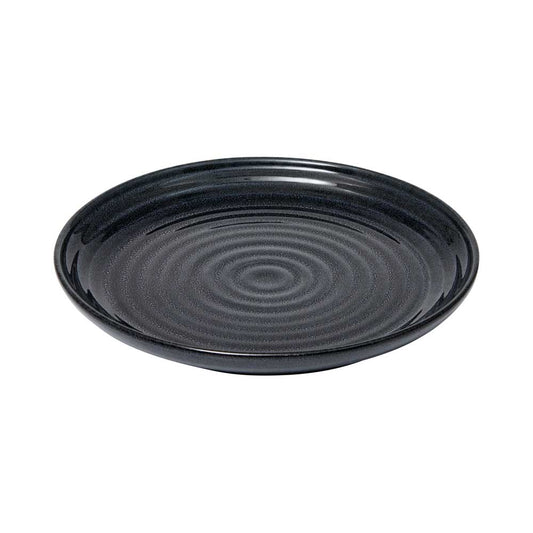 Alex Liddy Rustica Stoneware Plate 21cm in navy blue at House