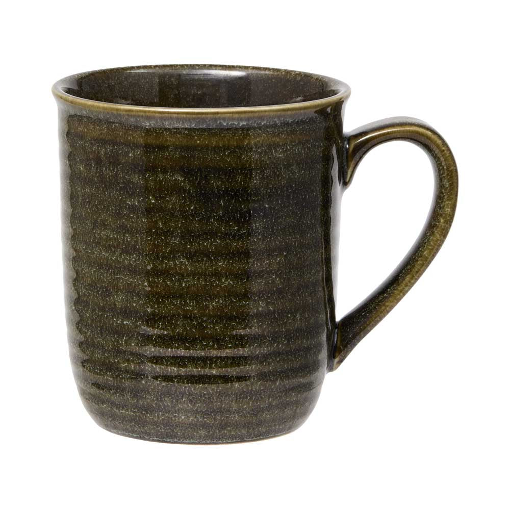 Alex Liddy Rustica Stoneware Mug 450ml in Forest Green at House