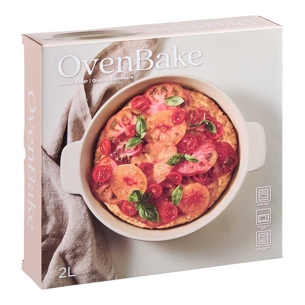 OvenBake Round Baker 2L Oat Cream at House