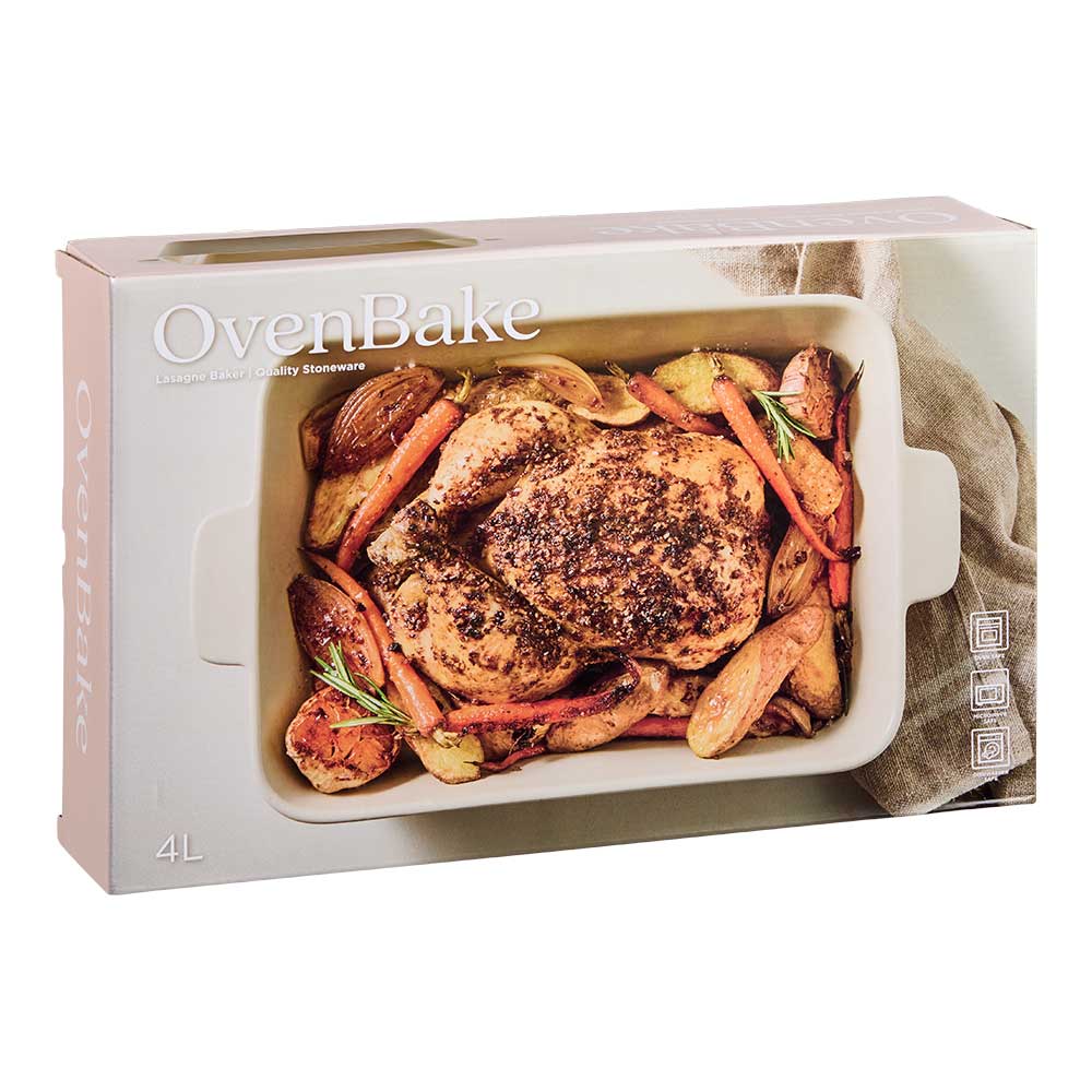 OvenBake Lasagne Baker 4L Oat Cream at House