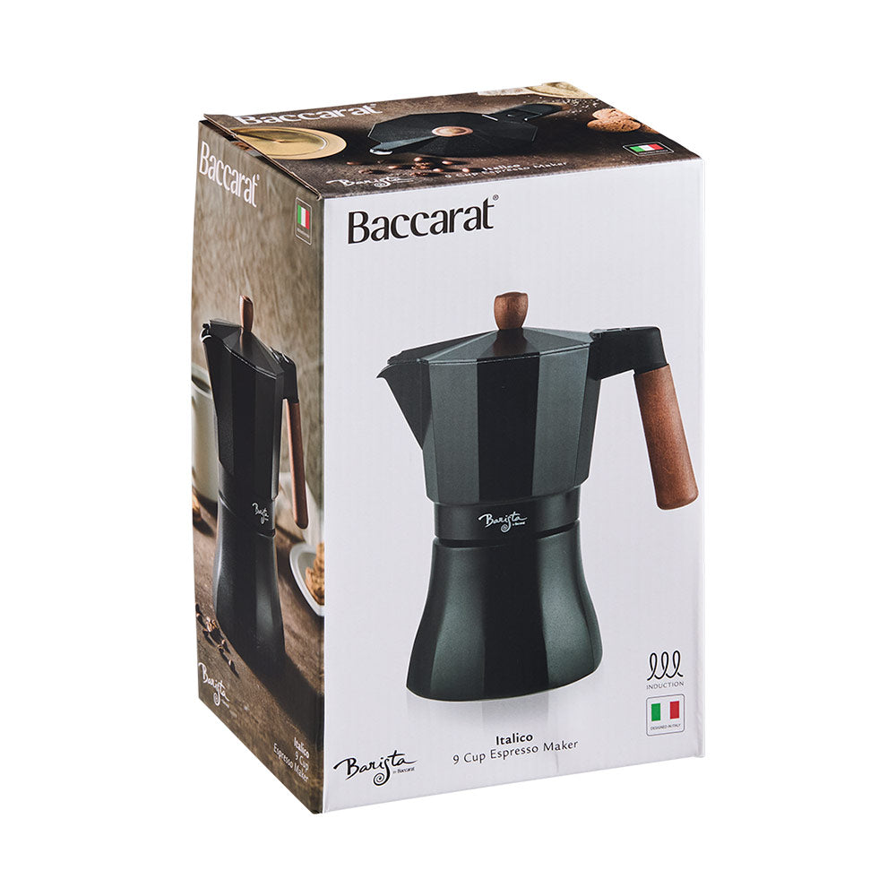 Baccarat Barista Italico Induction 9 Cup Espresso Maker at House