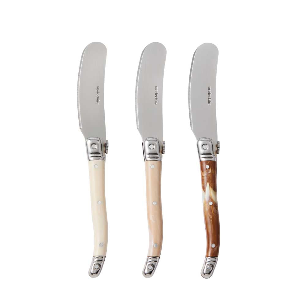 Marie Claire Laguiole Domain Set of 3 Mini Pate Knives - House