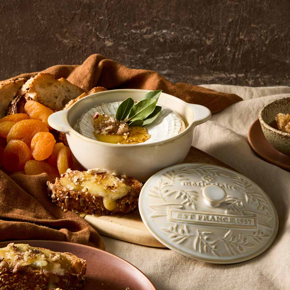 Camembert Baker with baked camembert, fruit, and honey - House