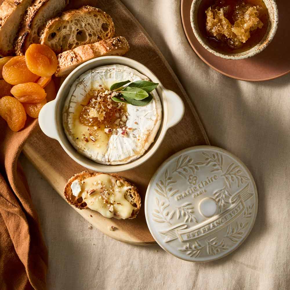 Camembert Baker with baked camembert, fruit, and honey - House