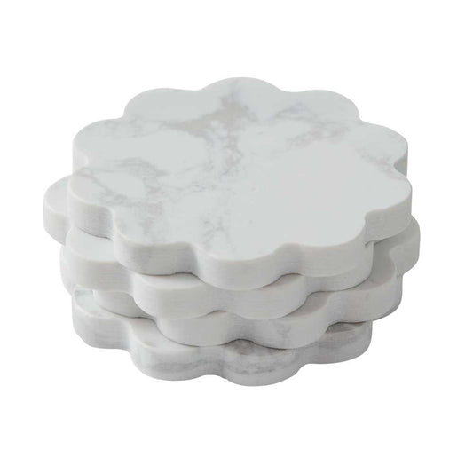 Marie Claire Laguiole Domain Set of 4 Marble Coasters - House