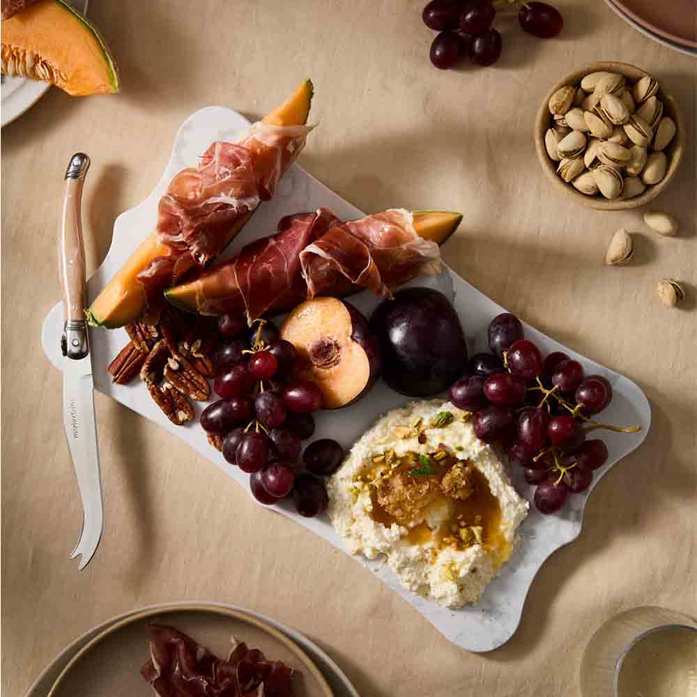 32cm marble Board and Cheese Knife set with charcuterie - House