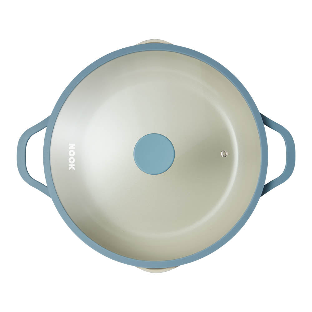 NOOK by Baccarat Saute Pan with Lid 30cm denim blue
