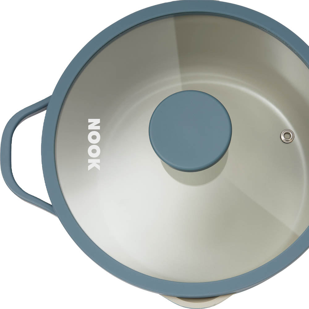 NOOK by Baccarat Saucepan with Lid 20cm denim blue