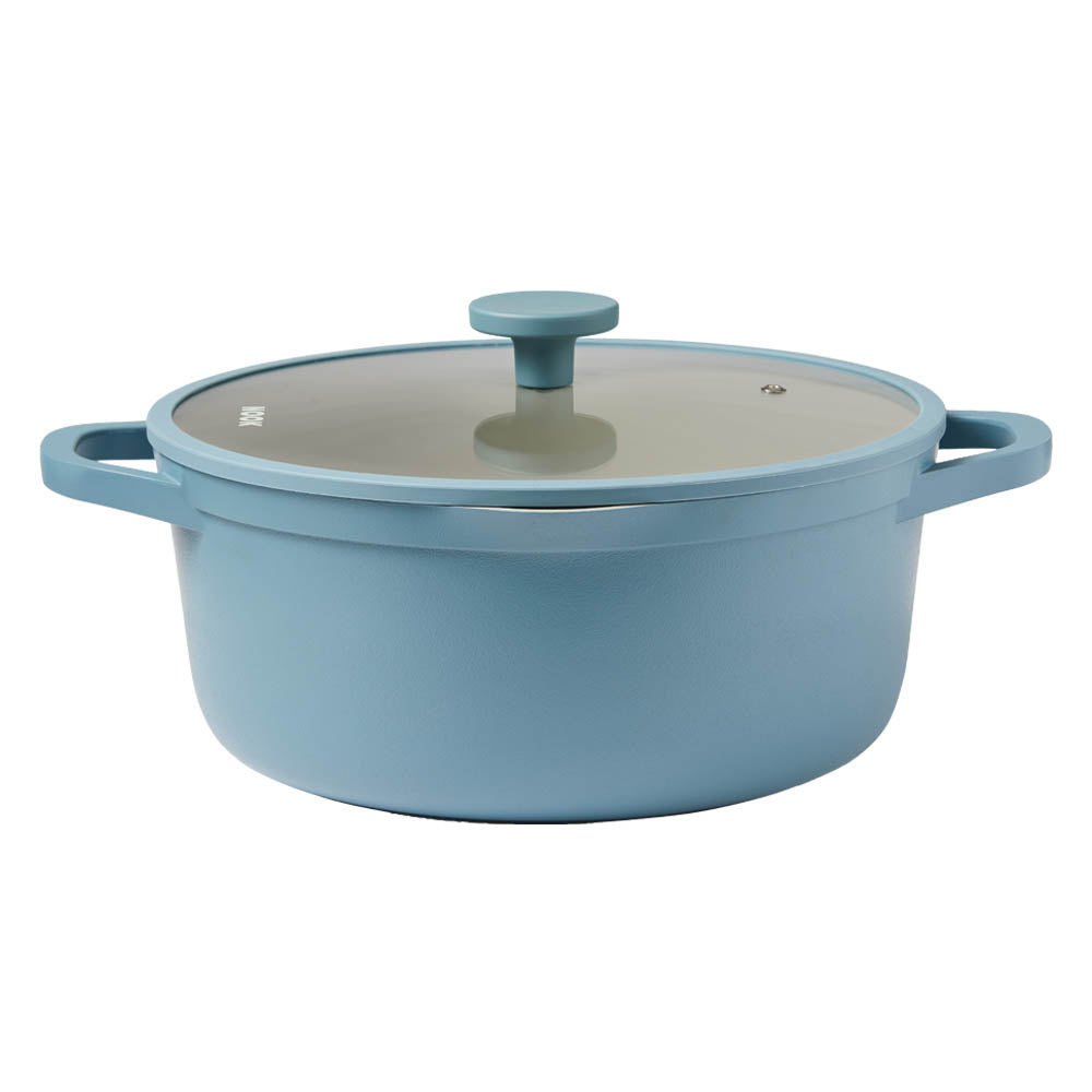 NOOK by Baccarat Casserole with Lid 28cm denim blue