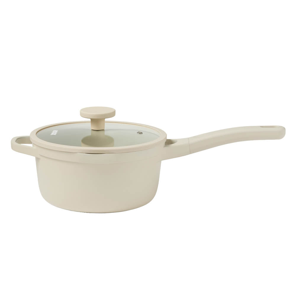 NOOK by Baccarat Saucepan with Lid 20cm cream