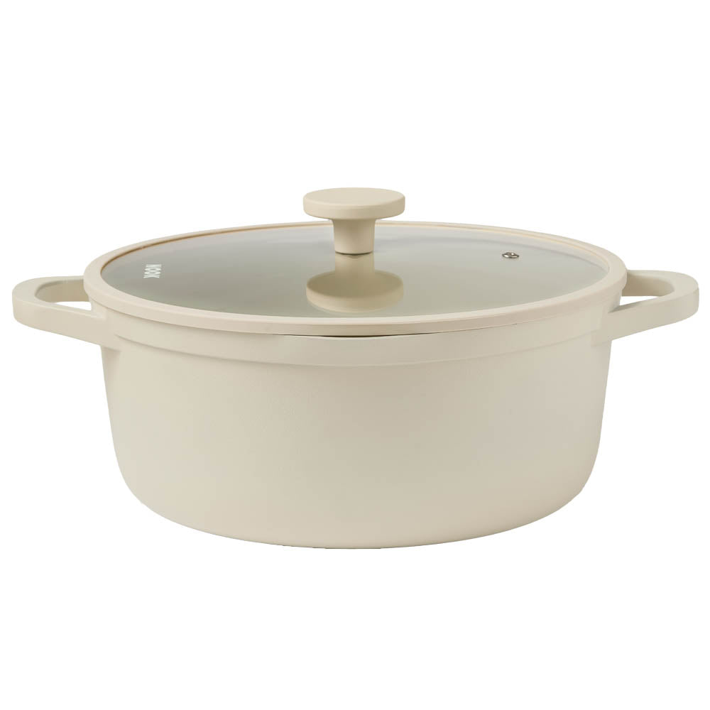 NOOK by Baccarat Casserole with Lid 28cm cream