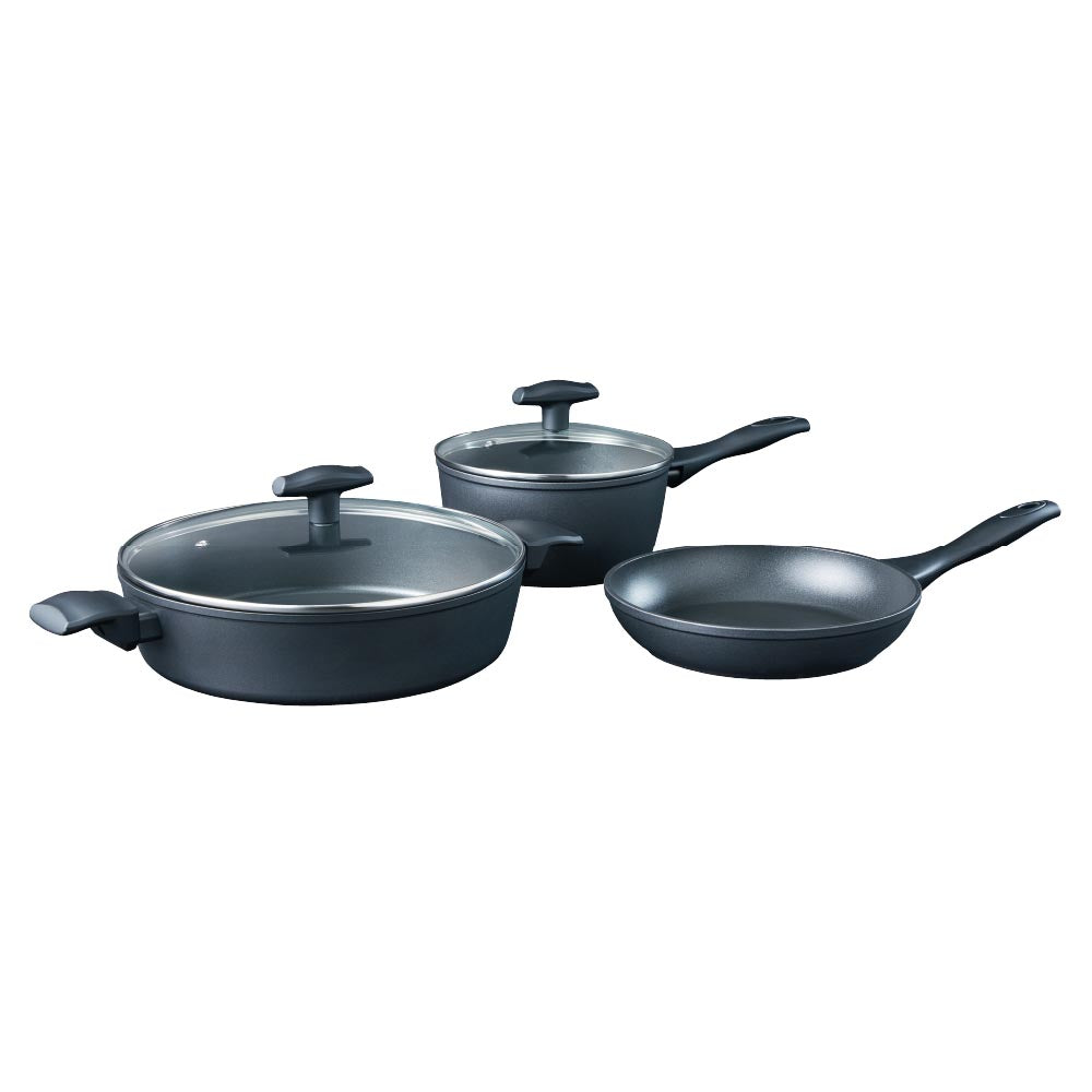 Baccarat Flame 3 Piece Non-stick Cookware Set