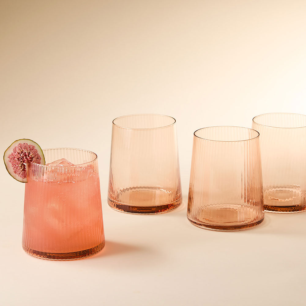 Alex Liddy Mode Set of 4 Tumbler Glasses 450ml