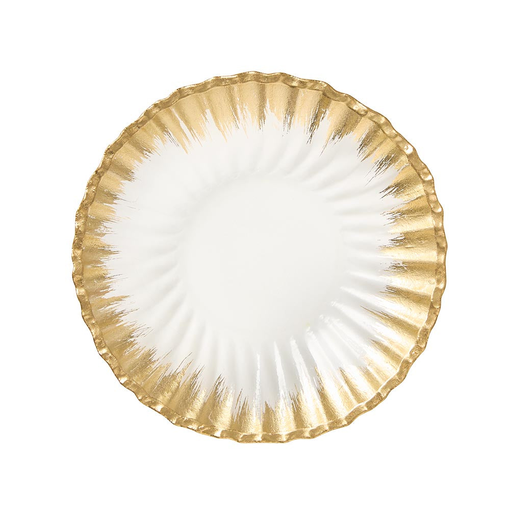 Alex Liddy Pave Gold Rim Serving Bowl 22cm