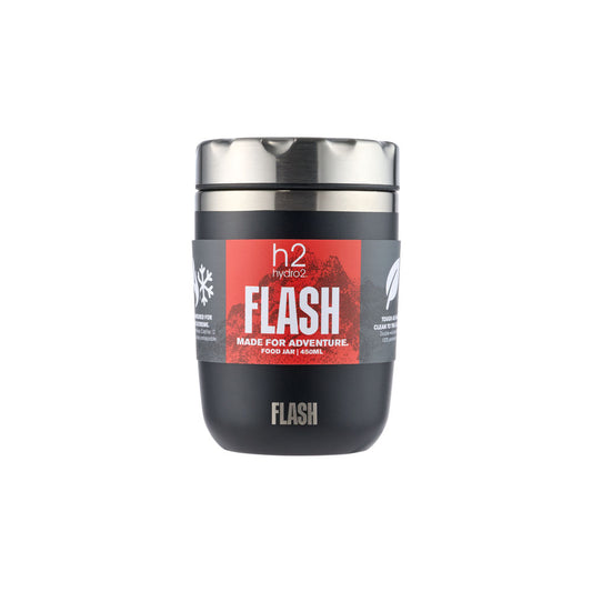 h2 hydro2 FLASH Reusable Food Jar 450ml Black